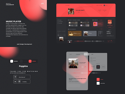#DailyUI - Music Player - Vadim Kunafin [Challenge #9] adobe illustrator adobe photoshop app branding challenge 9 dailyui design figma music player ui