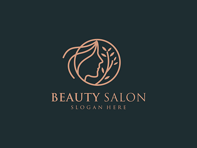 Beauty Salon Logo beauty beautylogo beautysalon boutique brand branding business clean glamour hair hairdresser logo makeup makeup artist massage nature prety salon sleek spa