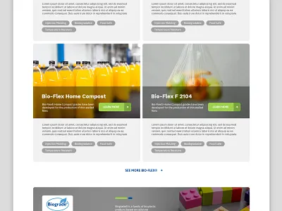 Bioplastic Website for FKUR bioplastic design interface landingpage website