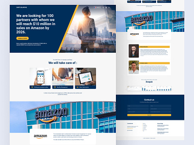 Business landing page. branding clean company finance fintech footer inspiration investment investor landing page logo partner simple ui design uiux ux ux design web design website
