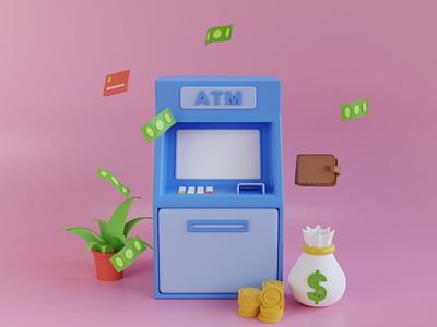 3D Atm Automatic Deposit Machine