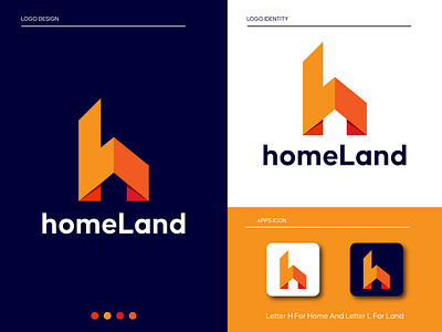 h + L + home, Real Estate Logo | construction logo app logo brand identity branding building business company logo construction logo corporate logo ecommerce h l letter logo house home logo logo logo design logos marketing logo modern logo real estate logo startup symbol tech technology visual identity