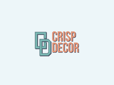 LogoCore Challenge - Crisp Decor Logo branding design graphic design illustration illustrator logo typography vector