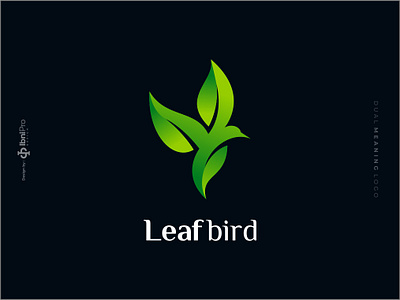 Leaf Bird animal bird bird leaf dual meaning logo gradient logo leaf logo logo design logoinspiration logotype