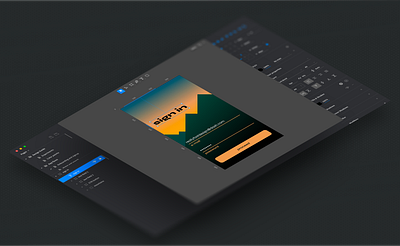 Isometric view of Dash's UI metaphor 3d affinity designer affinity photo blender dark theme desktop app figma isometric light theme ui ui design