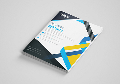 Business Report cover design template business cover flyer marketing report