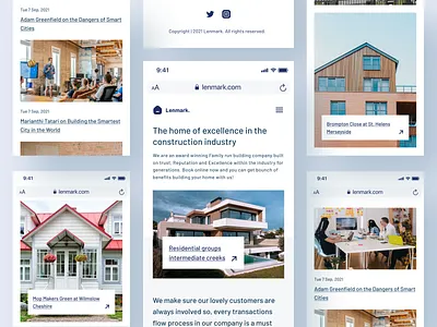 Lenmark - Real Estate Mobile Responsive agency apartment architect building design home hotel house landing page landmark mobile property real estate rent responsive uidesign uiux uxdesign webdesign website