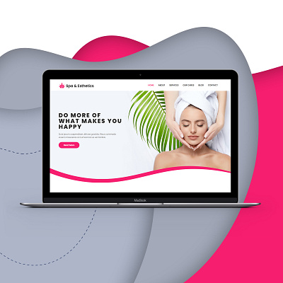 Spa & Esthetics - Website Design beauty body care design esthetics landing page design massage spa treatment web design web page design