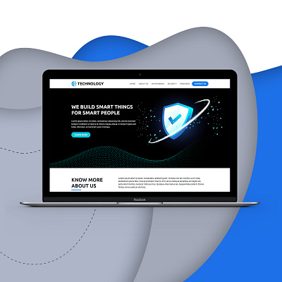 Technology Co - Website Design design landing page design security technology web design web page design