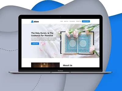 Religious - Website Design allah awesome design eye catching islam islamic landing page design mosque muslim quran religious web design web page design