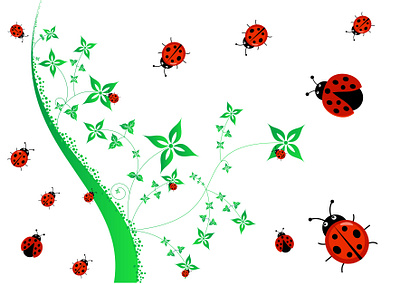 Ladybug Vector Design graphic design ladybug vector design