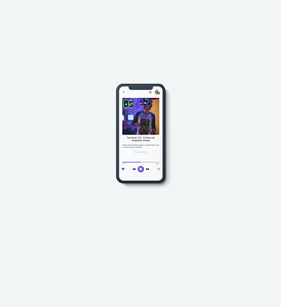 PodCast Player design ui ux