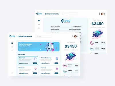 Online Bill Payment Dashboard Software adobe xd billpayment branding dashboard figma illustration uiux