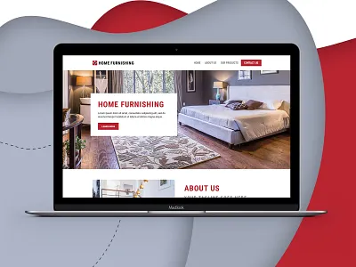 Home Furnishing - Website Design awesome design furniture home landing page design ui ux web design web page design