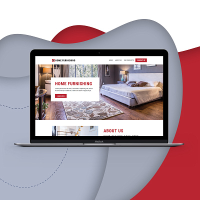 Home Furnishing - Website Design awesome design furniture home landing page design ui ux web design web page design