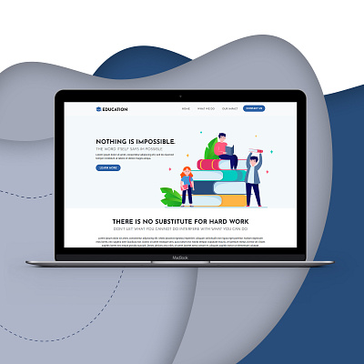 Education - Website Design design education landing page design web design web page design