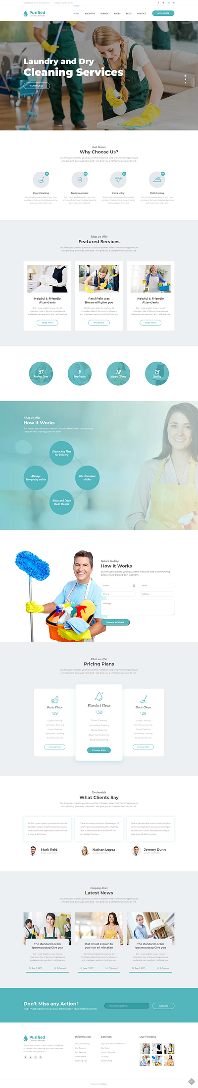 Purified - Cleaning Service Agency HTML Template cleaning business html template cleaning company html template cleaning company web template cleaning service html template dry cleaning web template house cleaning html template multi concept html template