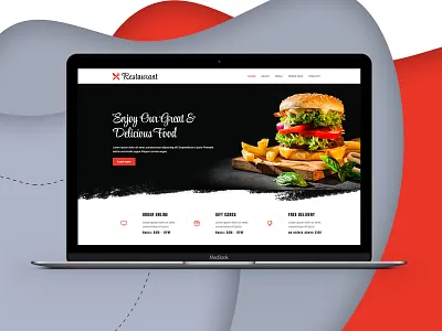 Food & Restaurant - Website Design burger design fast food food hot dog landing page design pizza restaurant theme web design web page design wordpress