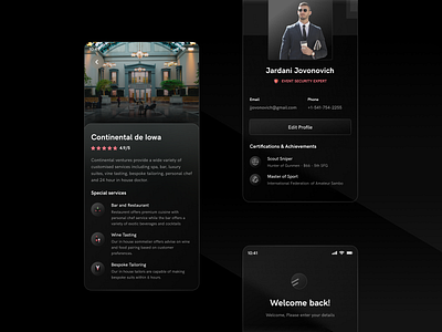 Event management app app asish sunny clean dark app dark mode dark theme design glass glassmorphism minimal mobile mobile app mobile ui pixalchemy product trending ui uiux ux