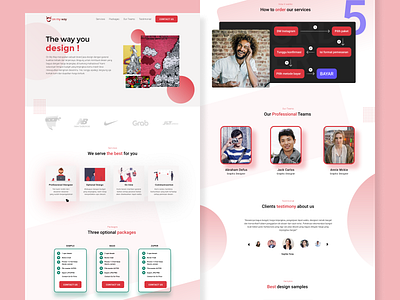 Onmyway UI Landing Page app branding design typography ui ux