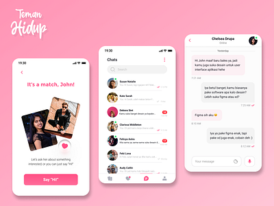 "Teman Hidup" dating app 2 app branding design icon illustration typography ui ux vector