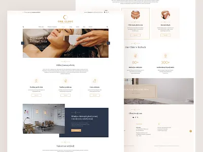 OneClinic - Website design clinic design landing page medic medicine minimalist ui ux web design webdesign website