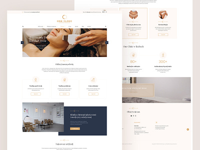 OneClinic - Website design clinic design landing page medic medicine minimalist ui ux web design webdesign website