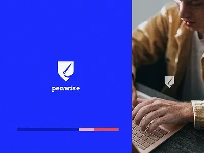 penwise branding color color palette design graphic design landing page logo website