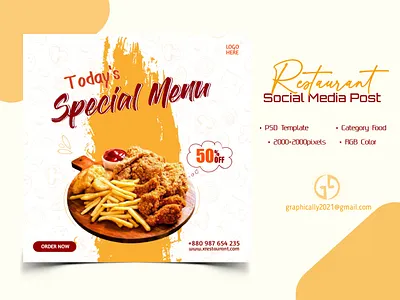 Restaurant Poster ads design illustration motion graphics poster promotional poster