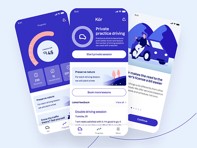 Kör digital platform for drivers instructors