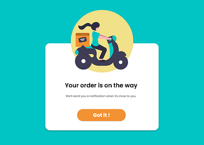 Pop-up/Overlay | Daily UI #016 016 dailyui dailyui016 delivery app food food delivery overlay pop up