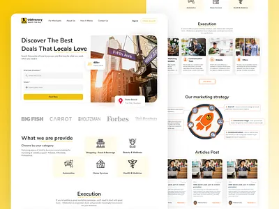 USdirectory - Website Re-design animation branding clean clean ui design e commerce graphic design illustration landing page location find logo motion graphics ui ui design uidesign ux ux design website