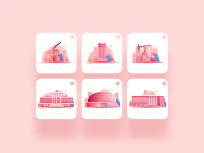 Architectural icon design/中国·河南·濮阳 branding dailyui design icon icons illustration logo ui ux vector