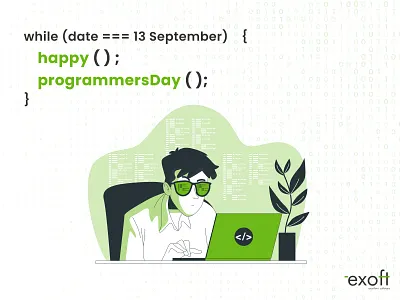 Happy Programmer's Day! design exoft happyprogrammersday ui ux