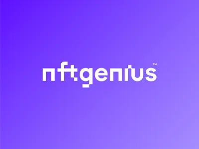 NFT Genius branding concept design identity logo logotype type typography