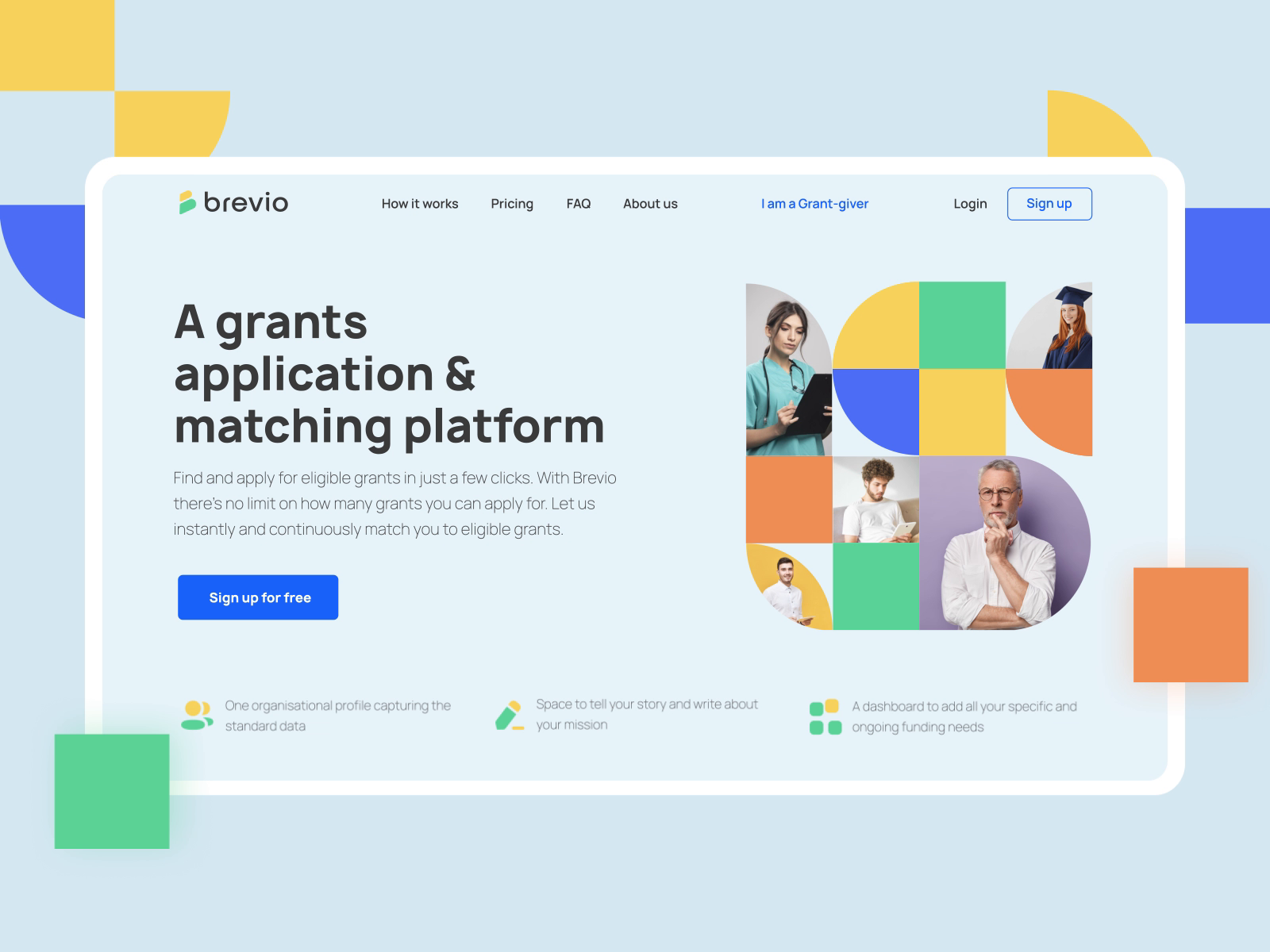 Example of B2 B Website Design