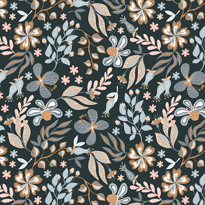 Floral Seamless Patterns for Patternbank fabrics flowers seamless pattern