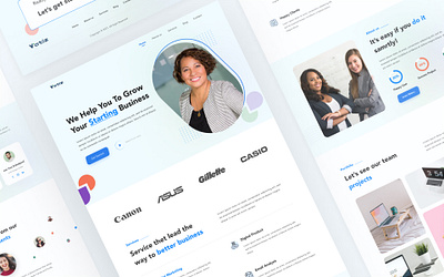 Agency landing page design agency agency landing page agency website company landing page corporate agency corporate landing page design digital agecy landing page ui ui agency ui design ui ux design web ui website website design