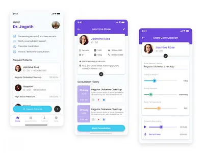 Doctor consultation application 3d animation app branding consultation medicine time design doctor graphic design icon logo motion graphics ui uiux
