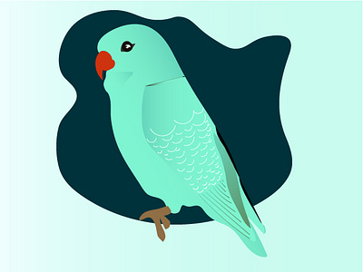 Parrot design flatdesign flatdesign of parrot flatdesignparrot graphic design illustration illustration of a parrot minimal parrot parrot illustration parrotdesign ui