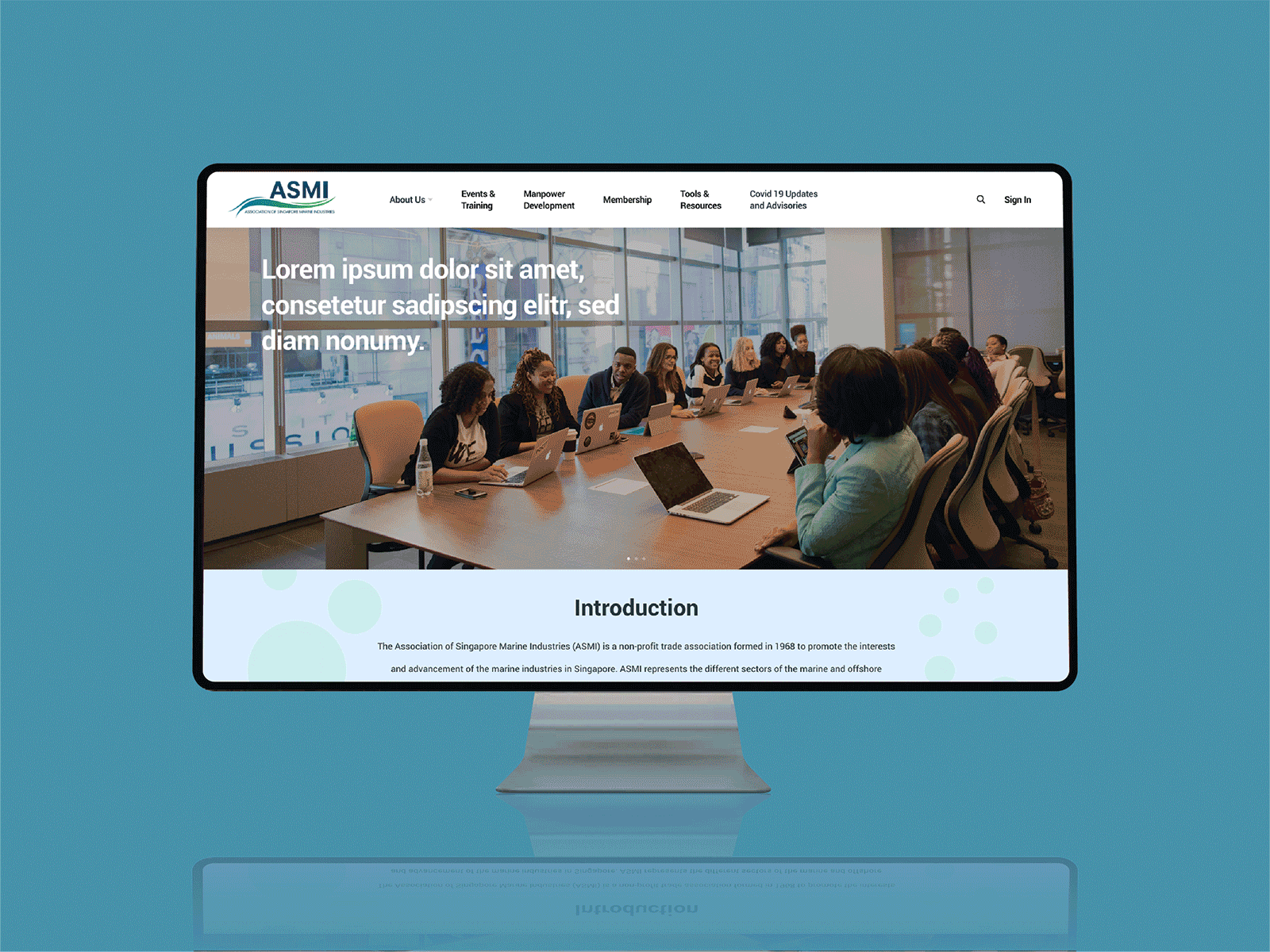 Marine Company Website art basic branding clean design flat graphic design illustration logo ui uiux vector visual design