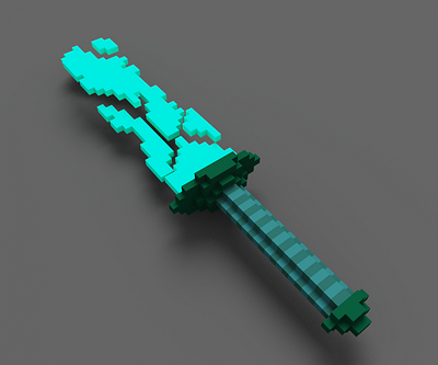 Yulong The Emerald Dragon 3d design game pixel pixelart rpg sword weapon