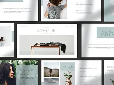 Catherine - Minimal Business Company branding business company concept creative diagram elegant fashion google slides keynote lookbook minimal modern multipurpose pitch deck portfolio powerpoint presentation purpose slides