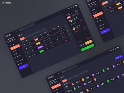 Foodeist business - Food point of sale admin adminpanel dashboard design kitchen restaurant ui web webdesign вфыр