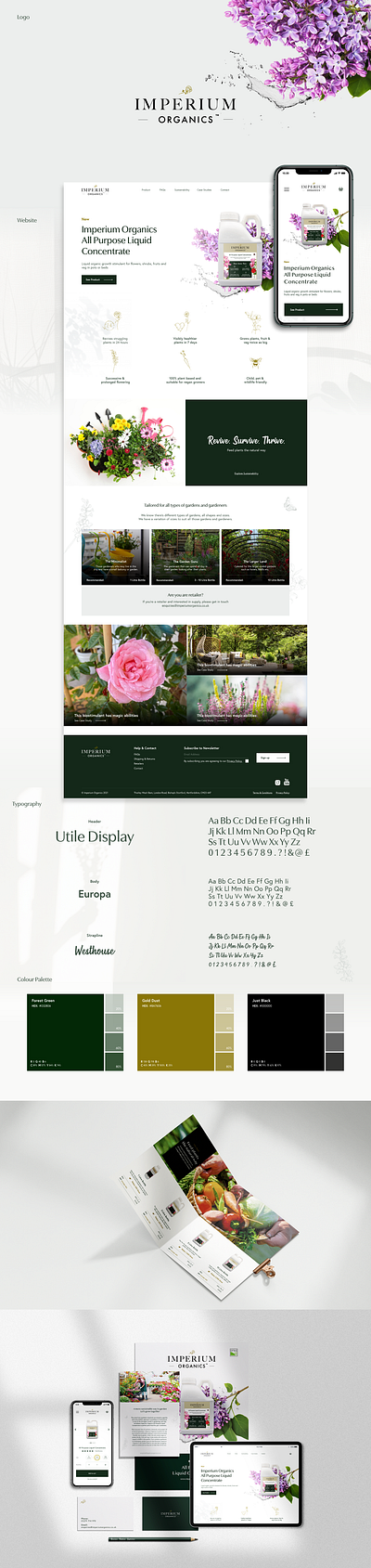 Imperium Organic Web Design ecommerce web design