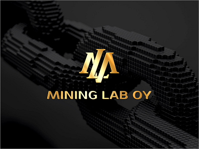 Logo for the manufacturer of mining data centers. 3d bitcoin brandbook branding business design logo logotype