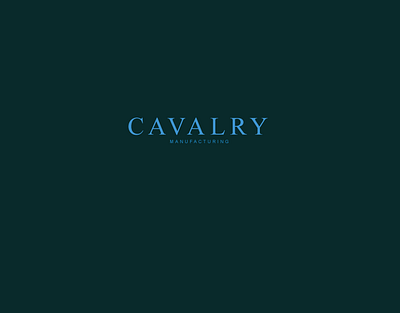 CAVALRY manufacturing branding graphic design logo wordmark