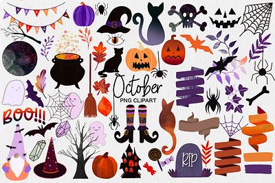 October Clipart halloween clip art