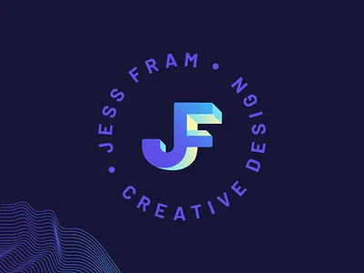 Personal Logo/Branding 3d branding depth dimension gradient illustration impossible shape initials isometric logo monogram