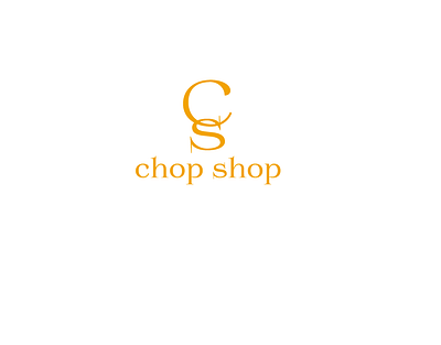 CHOP SHOP branding graphic design logo monogram